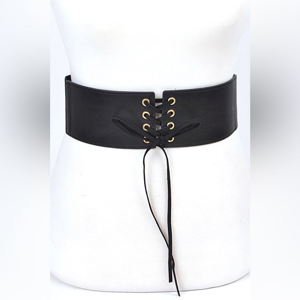 Vegan Leather Corset Statement Belt